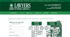 Desktop Screenshot of lawyersfundinggroup.com